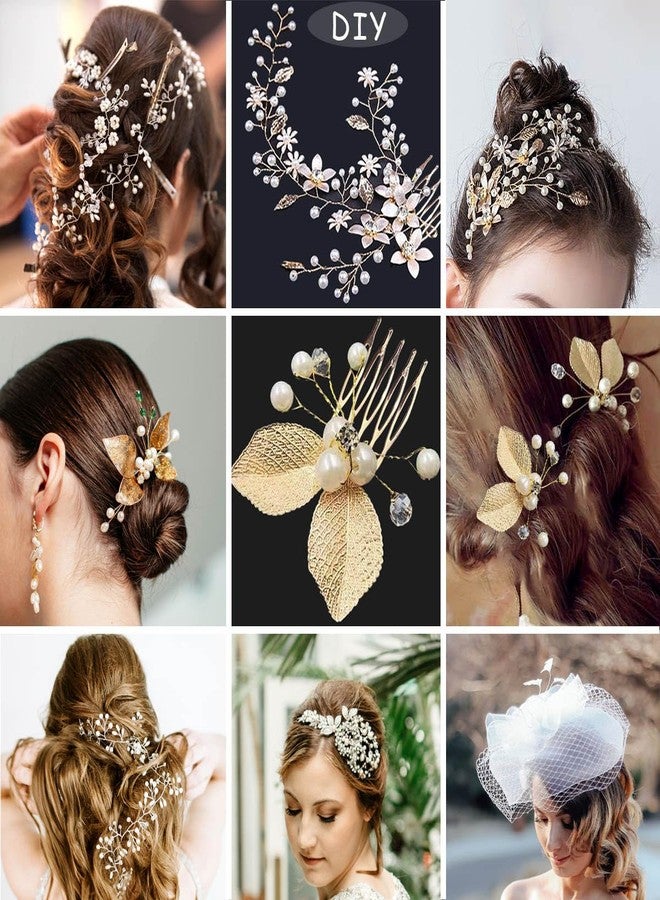 Qoaimu 20 Pack Hair Side Combs - 5 Teeth Small Metal Crafting DIY Slide Combs for Fine Hair, Bridal Wedding Veil - Silver and Gold - Image 5